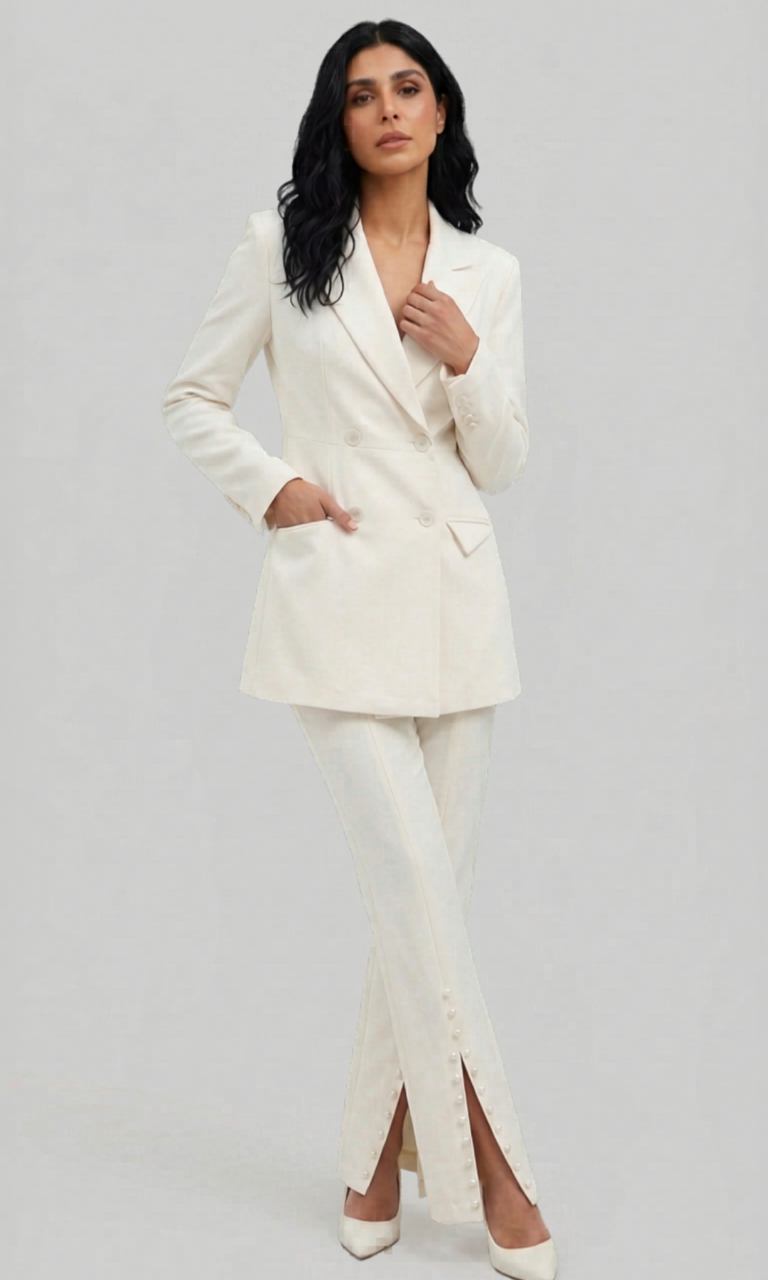 Ivory Pearl Suit