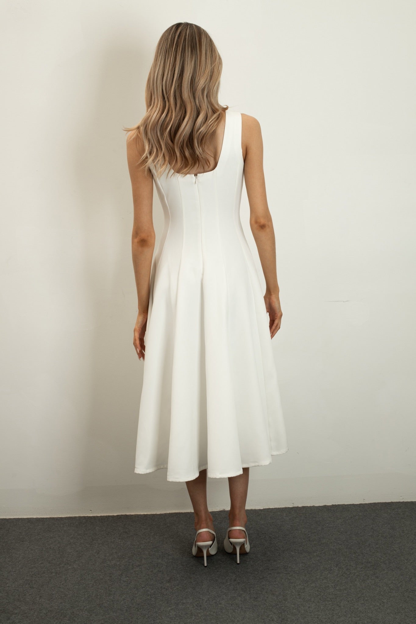 Celeste Ivory Midi Dress