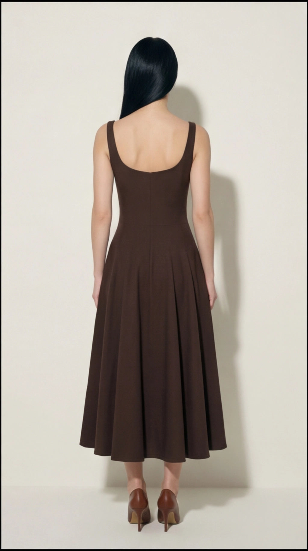 Celeste Espresso Midi Dress